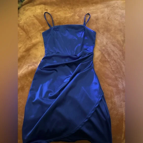 sachin and babi light blue dress Shop Cheap Tulle Spaghetti Straps White Lace Short A-line Homecoming Dress main image 1